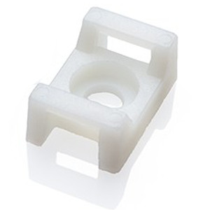 120780WH - Cable Tie Mounting Saddle  - 12.8 x 7 x 5.8mm - Bag of 100 - White