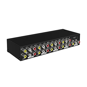 2AV038 - RCA Composite (Red/White/Yellow) Audio/Video Switch 8 in 1 out