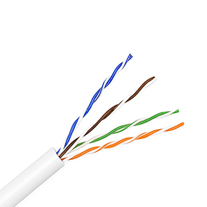 101154WH - CAT5e 350MHz Cable, 4 Pair, UTP, Riser Rated (CMR), Solid Bare Copper - White - 1000ft