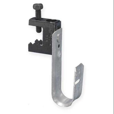 120932 - J-Hook Cable Hanger with Screw-Type Beam Clamp - 2" Loop