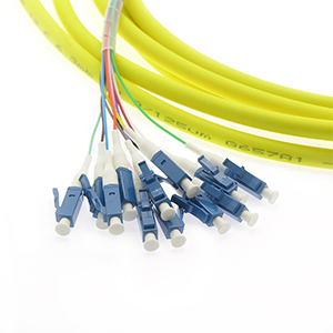 161265/3M - 3m 12-Fiber LC/UPC Singlemode Pigtail Yellow