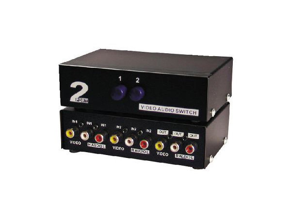 2AV032 - 2-Port RCA Composite (Red/White/Yellow) Audio/Video Switch