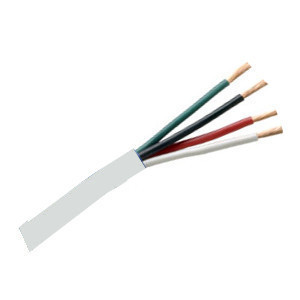 156574WH - Security Wire - 22 AWG/4 Conductor, CL3P, Unshielded, Plenum, Stranded Bare Copper, 1000ft - White