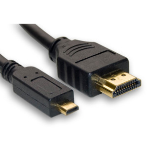 500247/03BK - High-Speed Micro HDMI to HDMI Cable - Male to Male - 3ft