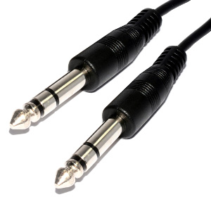 501708/10BK - 1/4" (6.35mm) Stereo Audio Cable - Male to Male - 10ft
