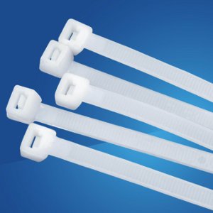 1C04008WH/100 - 8" Nylon Cable Ties - 40lbs Tensile Strength - White (100 Pack)