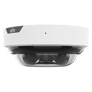 IPC8645EA-ADZKM-I1 - Uniview - 4 x 5MP ColorHunter MultiView Wise ISP VF IR Dome Network Camera