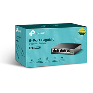 TL-SG105S - TP-LINK - 5-Port 10/100/1000Mbps Desktop Switch