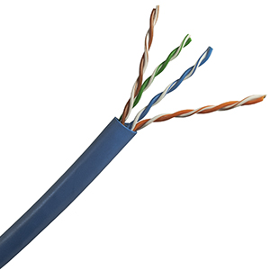 101905BL - CAT5e 350MHz Cable, 4 Pair, UTP, CM, Stranded Bare Copper - Blue - 1000ft