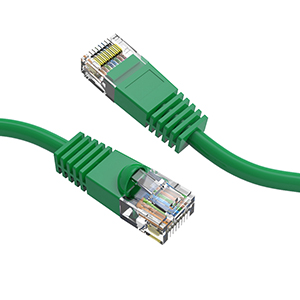 10195.5GN-S - CAT5e Snagless UTP Ethernet Network RJ45 Booted Patch Cable - Green - .5ft