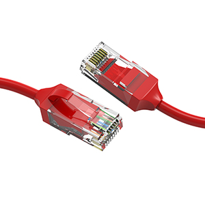 10196S5RD - CAT6 28AWG Slim Ethernet Network RJ45 Patch Cable - Red - 5ft