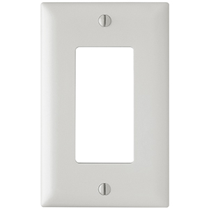 102146-WH - Decora Trim Ring Wall Plate - Single Gang - White