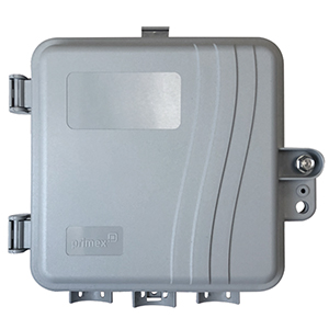 103934 - Double-Fiber FTTH Demarc Structured Wiring Panel w/Locking Door, 8.9"W x 8.7"H x 3.0"D,  Grey