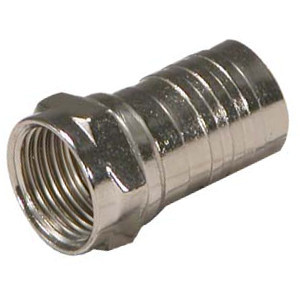 108101MX - RG6 - Standard One Piece Crimp-On F Connector - Male
