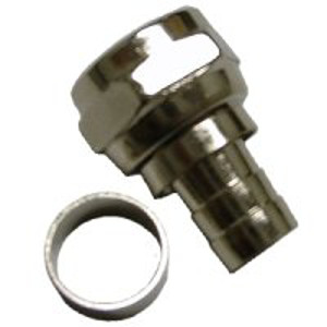 108122M - RG59 - Standard Two Piece Crimp-On F Connector - Male