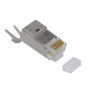 108736/20 - RJ45 CAT.7 Shielded Plug Solid 50Micron 3 Prong - Bag of 20