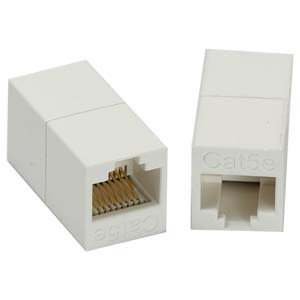 108900WH - Certified CAT5e Patch Cable Coupler