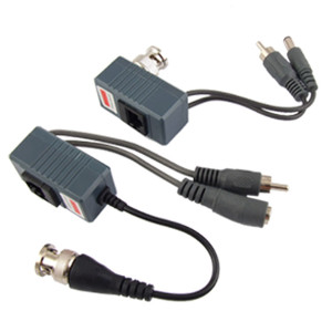 111333 - BNC Video Baluns with Power and Audio (Pair) - CCTV over UTP Cable