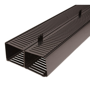 120207-S - Vertical Slotted Duct - Double Sided - Rack Joining - 78"H x 10"W x 4"D