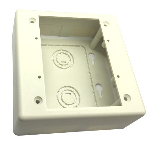 120520 - Double Gang Surface Box for Raceway - Office White