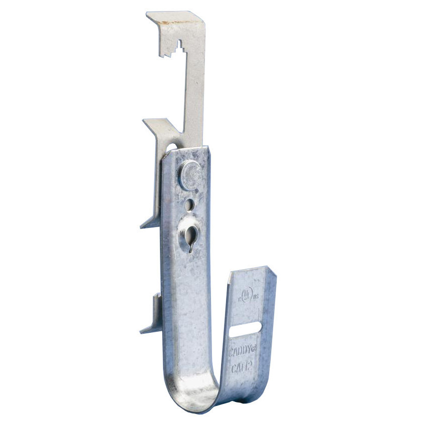 120950 - J-Hook Cable Hanger with 1/4" Batwing Clip - 1 5/16" Loop
