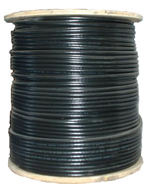 140190 - Siamese RG6 Coax Cable, Riser (CMR), 95% Copper Braid Shielding + 18/2 Power Wire  - 1000 Ft