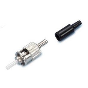 162403 - ST Connector, Multimode, Crimp, for 0.9mm Cable, Black