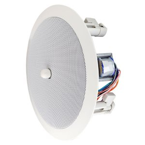 246606V - 8" Speaker w/12" Grille - Dual Cone and Volume Control - Modern Style