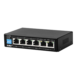 2.52E+01 - 6-Port 100Mbps AI PoE switch (4 POE ports, 2 Uplink Ports)