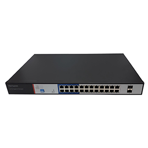 252061-4 - 24-port Gigabit PoE rackmount switch (24 POE + 2 Uplink)