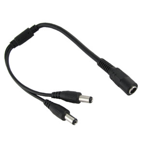270040F - 2-Way DC Splitter Cable (2.1mm x 5.5mm) - 1 Female to 2 Male
