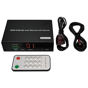 301022-TX - H.264 HDMI Extender over IP Transmitter with LED and Remote - Up to 120M (Transmitter only)