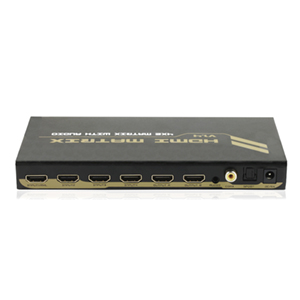 301056 - 4x2 HDMI Matrix Switch - 4K & 3D Support - Audio Extractor (Toslink, Coax, & Stereo)