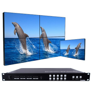 301068 - 4x4 Seamless HDMI Matrix Switch with 2x2 Video Wall Controller