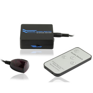 301104 - 3x1 Toslink Digital Optical Audio Switch w/Remote