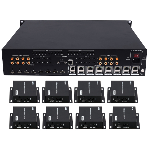 301305-KIT - 8x8 / 8x16 HDBaseT HDMI 2.0 Matrix Switch - 4K, HDCP 2.2, POC, IR Control, and IP or RS232 Control