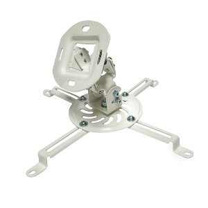 309076WH - Universal Projector Ceiling Mount - 30 lbs Capacity - White