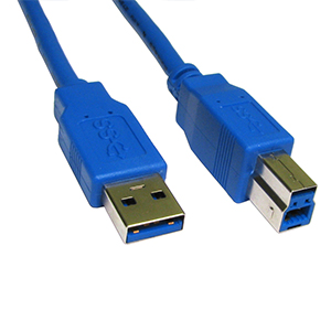 500080/10BL - USB 3.0 "A" Male to "B" Male - 10ft - Blue