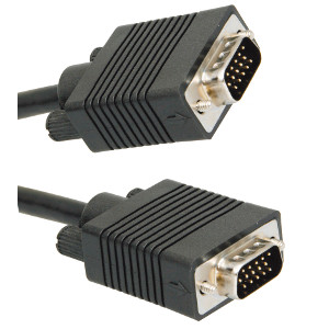 500190/03BK - SVGA Cable w/Ferrites - Male to Male - 3ft