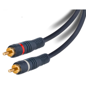 501685/06BL - Python RCA Stereo Audio Cable - Male to Male - 6ft