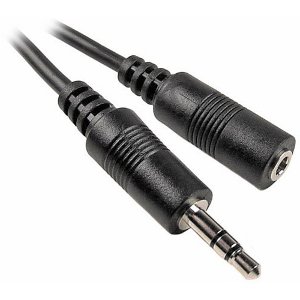 501725/10BK - 3.5mm Stereo Audio Extension Cable - Male to Female - 10ft
