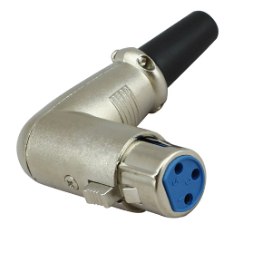 503525 - XLR 3-Pin Right Angle Female Solder Connector