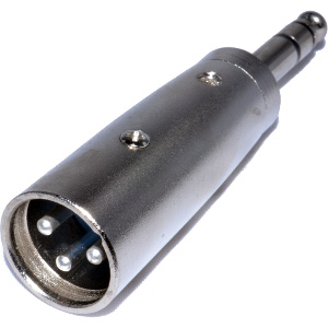 503542 - 1/4" Stereo Male to 3-Pin XLR Male Adapter