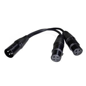 503567 - XLR Splitter Cable - 3-Pin Male to (2) 3-Pin Female