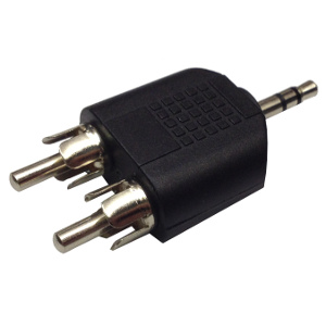 503680 - 3.5mm Stereo Male to (2) RCA Male Splitter