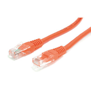 101954OR - CAT5e 350MHz UTP Ethernet Network RJ45 Patch Cable - Orange - 5ft